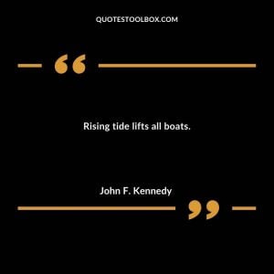 Rising tide lifts all boats.