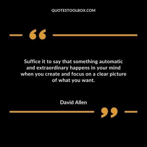 Suffice it to say that something automatic and extraordinary