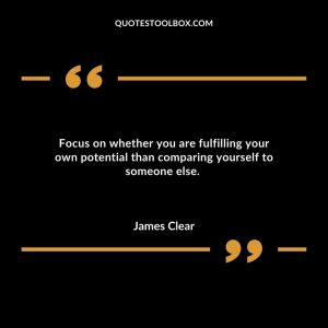 Focus on whether you are fulfilling your own potential than comparing yourself to someone else.