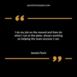 I do my job on the mound and then do what I can at the plate, always working on helping the team anyway I can