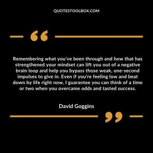 Remembering what you've been through and how that has strengthened your mindset can lift you out of a negative brain loop and help you bypass those weak, one-second impulses to give in. Even if you're feeling low and beat down by life right now, I guarantee you can think of a time or two when you overcame odds and tasted success.