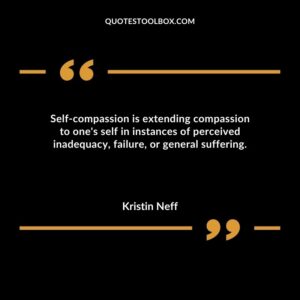 Self-compassion is extending compassion to one's self in instances of perceived inadequacy, failure, or general suffering