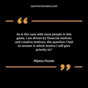 As is the case with most people in this game, I am driven by financial motives and creative motives; the question I had to answer is which motive I will give priority to