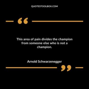 This area of pain divides the champion from someone else who is not a champion