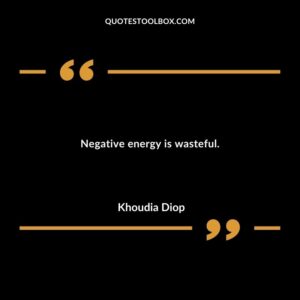 Negative energy is wasteful