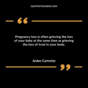 Pregnancy loss is often grieving the loss of your baby at the same time as grieving the loss of trust in your body