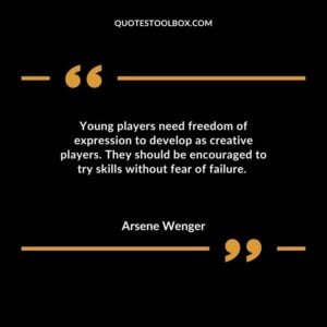 Young players need freedom of expression to develop as creative players. They should be encouraged to try skills without fear of failure