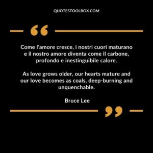 As love grows older, our hearts mature and our love becomes as coals, deep burning and unquenchable.