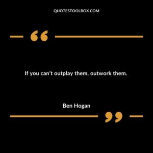 If you cant outplay them outwork them.