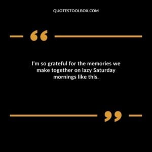 Im so grateful for the memories we make together on lazy Saturday mornings like this.