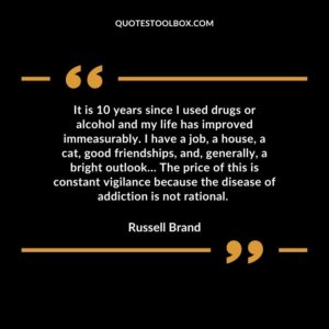 It is 10 years since I used drugs or alcohol and my life has improved immeasurably. I have a job, a house, a cat, good friendships, and, generally, a bright outlook