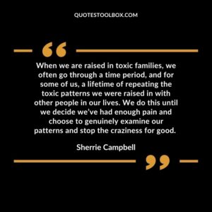 When we are raised in toxic families, we often go through a time period, and for some of us, a lifetime of repeating the toxic patterns we were raised in with other people in our