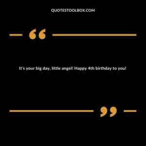 It's your big day, little angel! Happy 4th birthday to you!