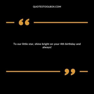 To our little star, shine bright on your 4th birthday and always!