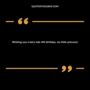 Wishing you a fairy tale 4th birthday, my little princess!