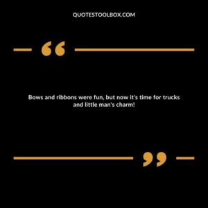 Bows and ribbons were fun, but now it's time for trucks and little man's charm!
