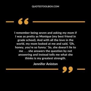 I remember being seven and asking my mom if I was as pretty as Monique (my best friend in grade school).