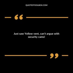 Just saw Yellow vent cant argue with security cams