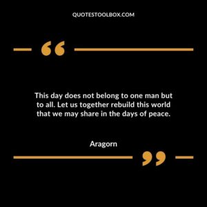 This day does not belong to one man but to all. Let us together rebuild this world that we may share in the days of peace.