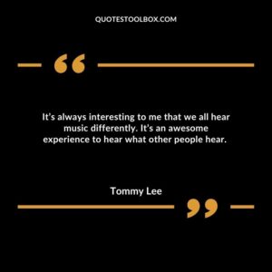 It’s always interesting to me that we all hear music differently. It’s an awesome experience to hear what other people hear.