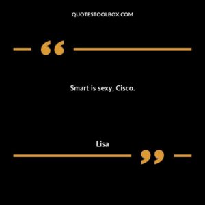 Smart is sexy, Cisco.