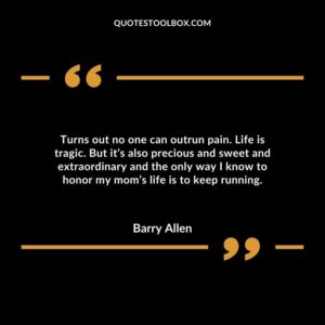 Turns out no one can outrun pain. Life is tragic. But it’s also precious and sweet and extraordinary and the only way I know to honor my mom’s life is to keep running.