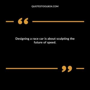 Designing a race car is about sculpting the future of speed.