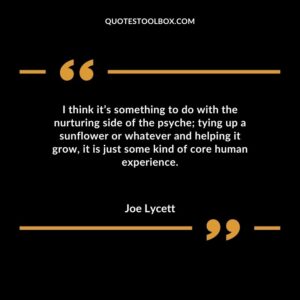 I think its something to do with the nurturing side of the psyche tying up a sunflower or whatever and helping it grow it is just some kind of core human experience.