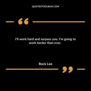 I'll work hard and surpass you. I'm going to work harder than ever.
