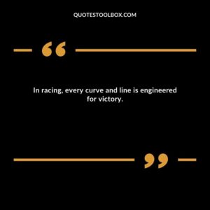 In racing, every curve and line is engineered for victory.