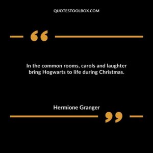 In the common rooms, carols and laughter bring Hogwarts to life during Christmas.
