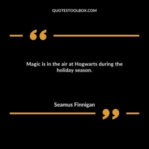Magic is in the air at Hogwarts during the holiday season.