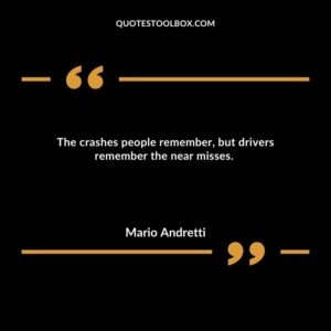 The crashes people remember, but drivers remember the near misses.