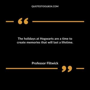 The holidays at Hogwarts are a time to create memories that will last a lifetime.