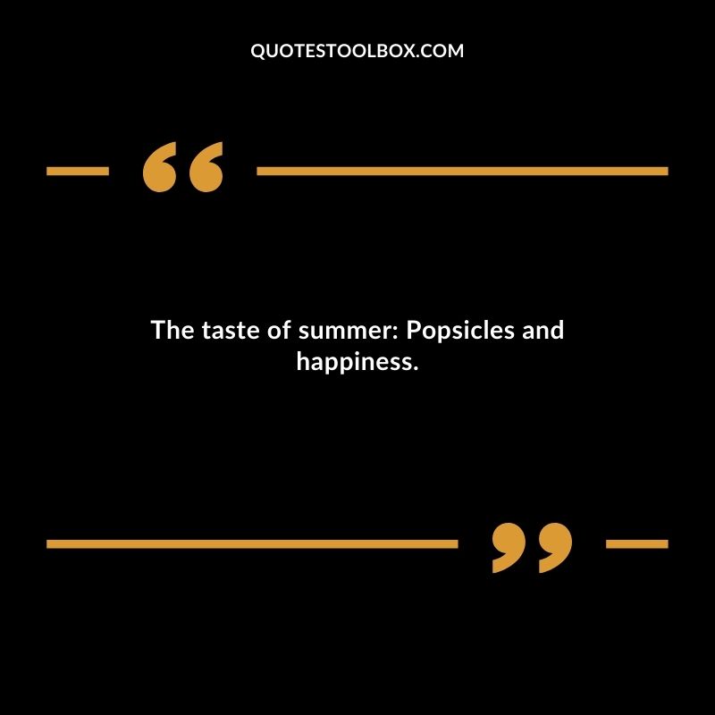 The taste of summer Popsicles and happiness.