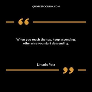 When you reach the top, keep ascending, otherwise you start descending.
