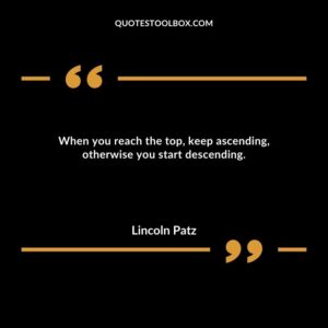 When you reach the top, keep ascending, otherwise you start descending.