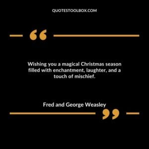 Wishing you a magical Christmas season filled with enchantment, laughter, and a touch of mischief.