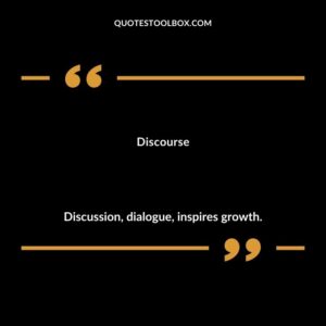 Discourse Discussion dialogue inspires growth.