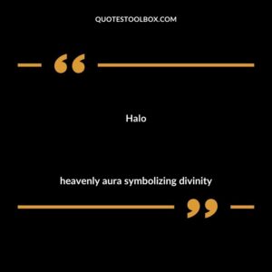 Halo heavenly aura symbolizing divinity