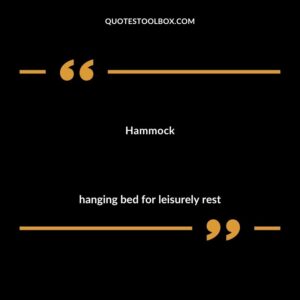 Hammock hanging bed for leisurely rest