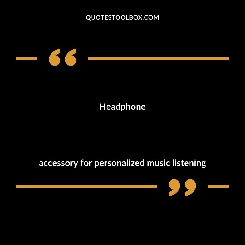 Headphone accessory for personalized music listening