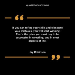 If you can refine your skills and eliminate your mistakes you will start winning. Thats the price you must pay to be successful in wrestling and in most aspects of life.