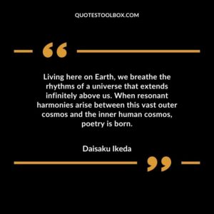 Living here on Earth, we breathe the rhythms of a universe that extends infinitely above us. When resonant harmonies arise between this vast outer cosmos and the inner human