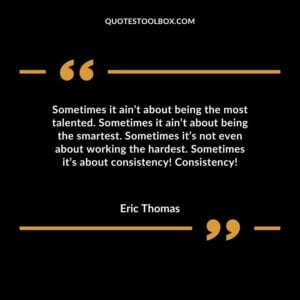 Sometimes it ain’t about being the most talented. Sometimes it ain’t about being the smartest. Sometimes it’s not even about working the hardest. Sometimes it’s about