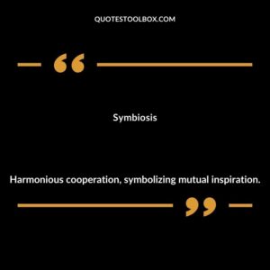 Symbiosis Harmonious cooperation symbolizing mutual inspiration.