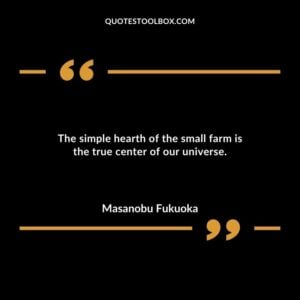 The simple hearth of the small farm is the true center of our universe.