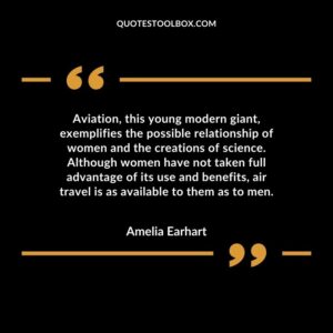 Aviation, this young modern giant, exemplifies the possible relationship of women and the creations of science. Although women have not taken full advantage of its use and benefits, air
