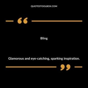 Bling Glamorous and eye catching sparking inspiration.