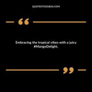 Embracing the tropical vibes with a juicy MangoDelight.